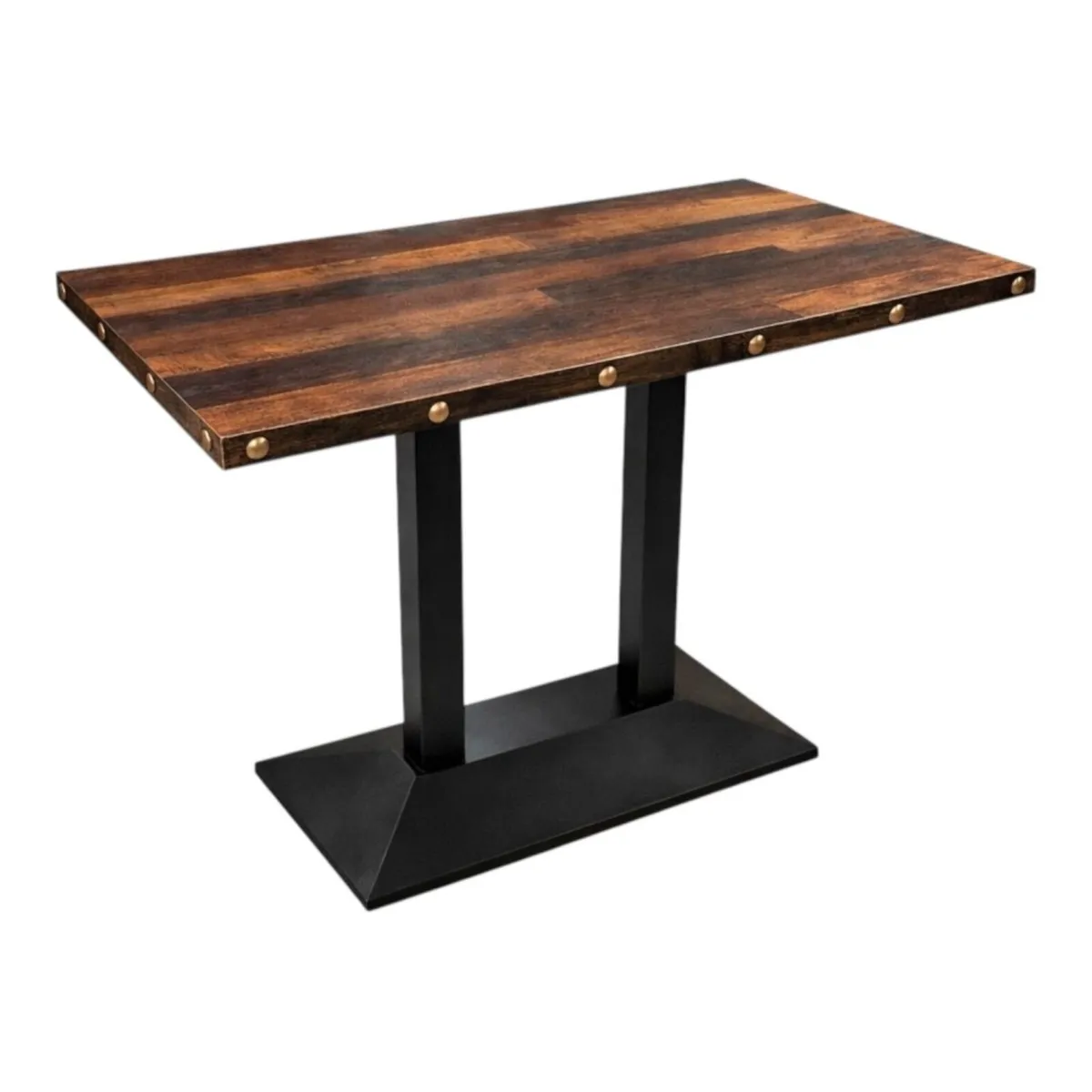Rustic Oak Laminate Restaurant Table - Image 2