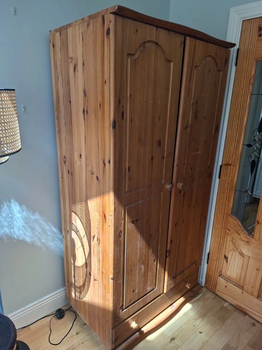 Solid Wooden Wardrobe - Image 2