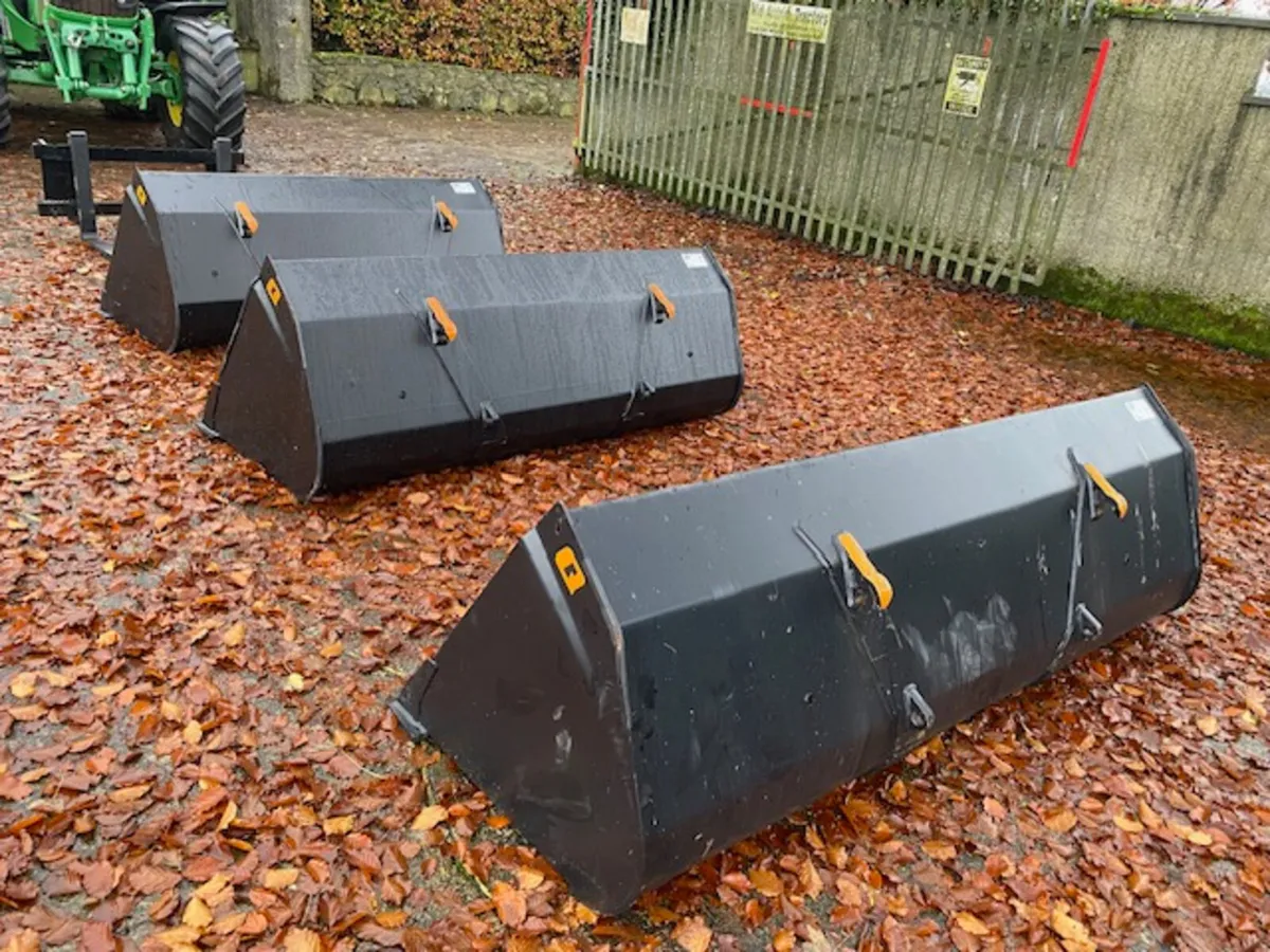 Quicke/Alo 6ft, 7ft & 8ft buckets c/w Euro bracket - Image 3
