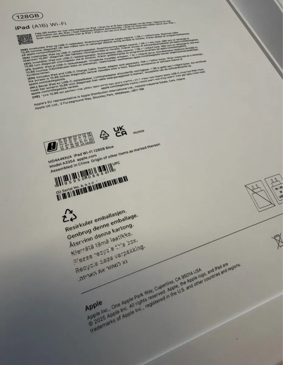 iPad A16 128Gb New! European! Shop D15 - Image 3