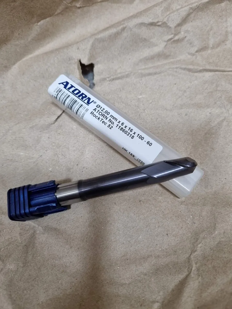 ATORN Solid Carbide Ball Nose End Mill 12mm R6