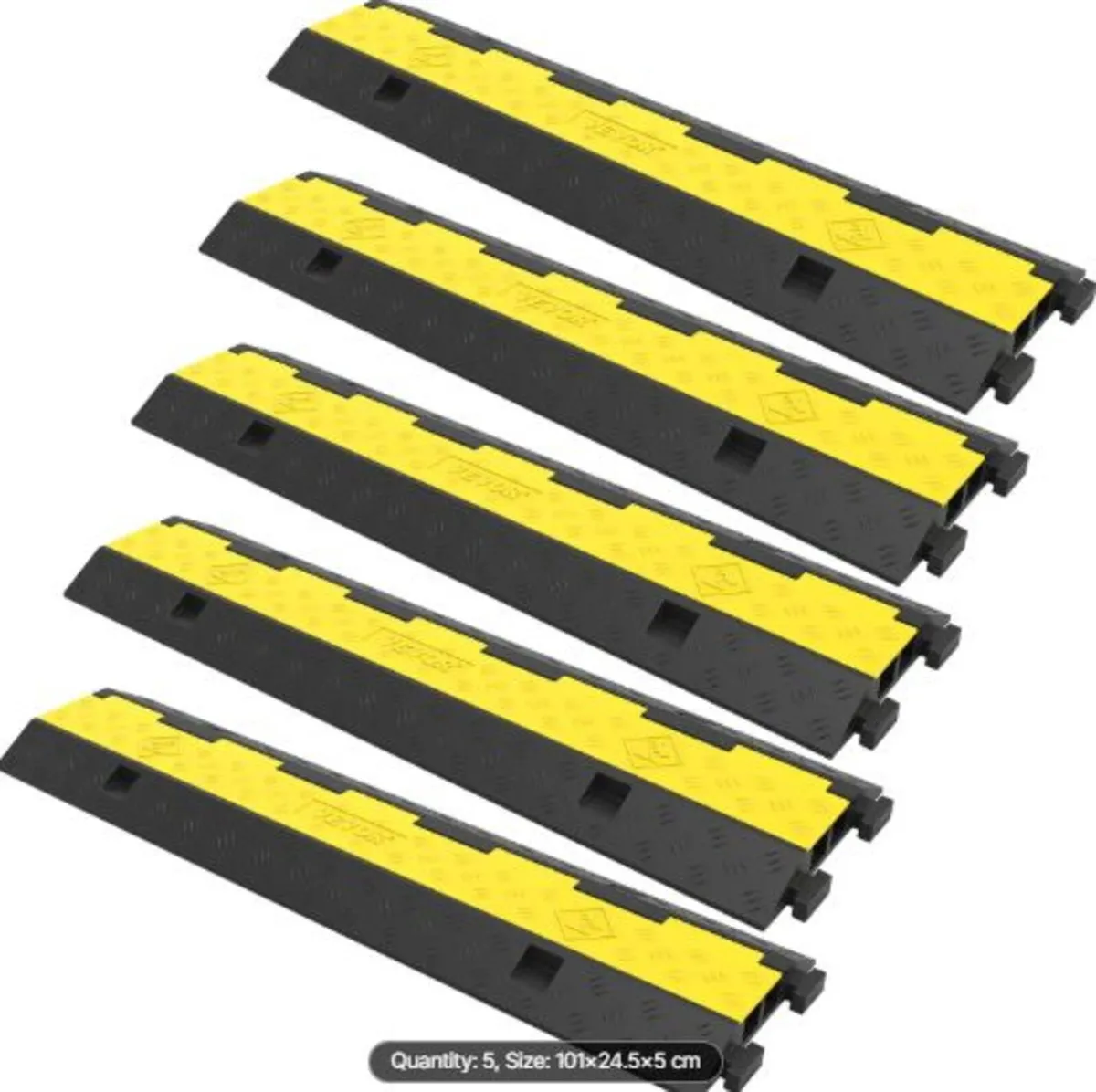 Cable Protector Ramp 101x24.5x5 cm , 5 Packs 2 - Image 1