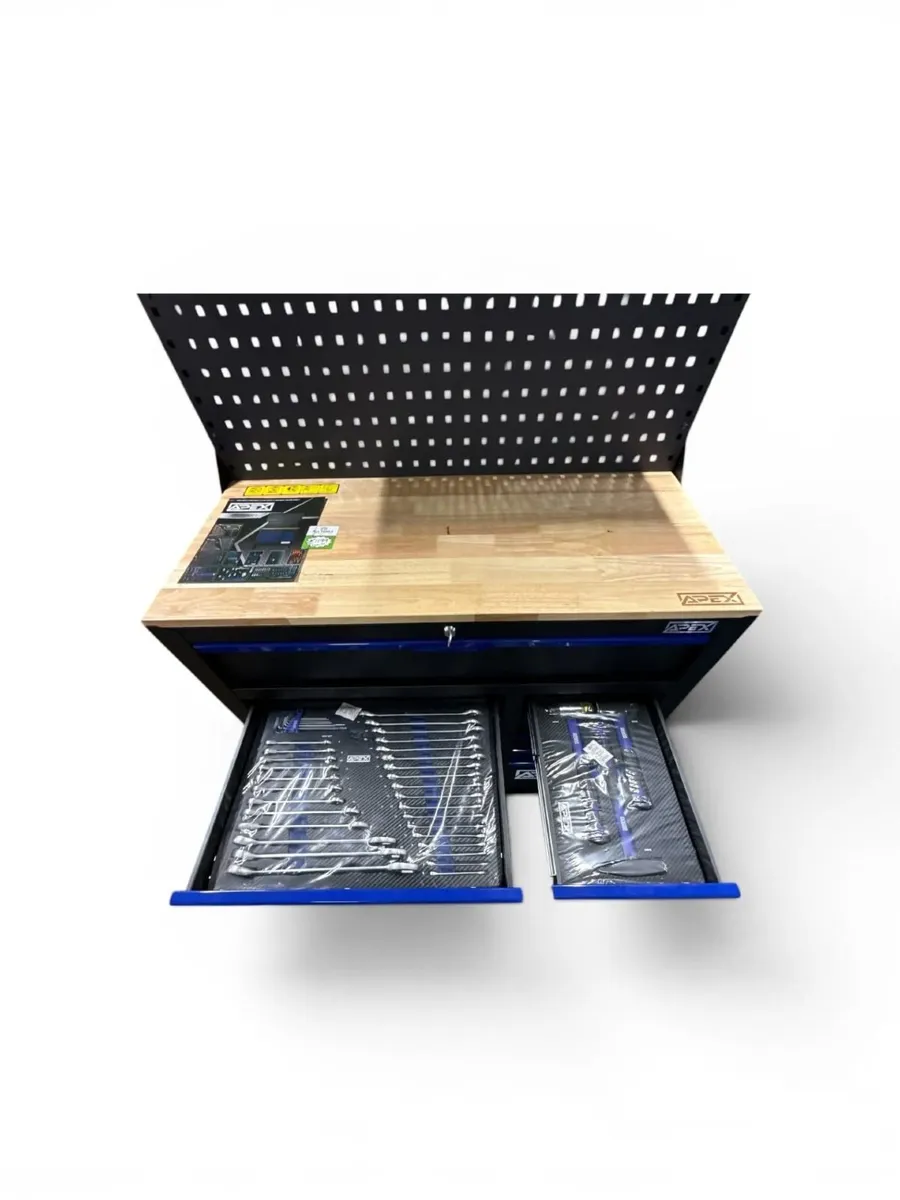 12 Drawer Tool BoxW/ Top Cabinets Storage Mechanic - Image 1