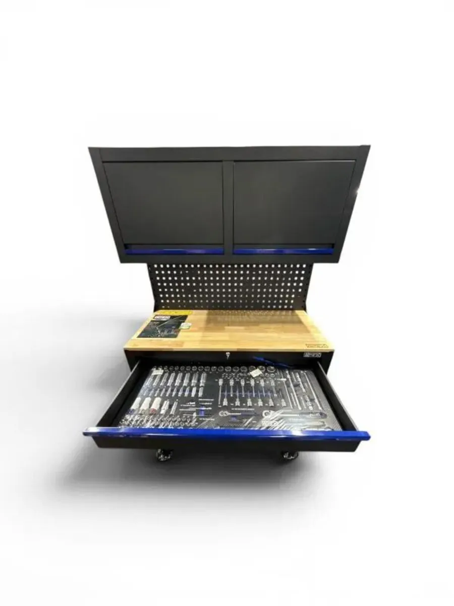 12 Drawer Tool BoxW/ Top Cabinets Storage Mechanic - Image 4