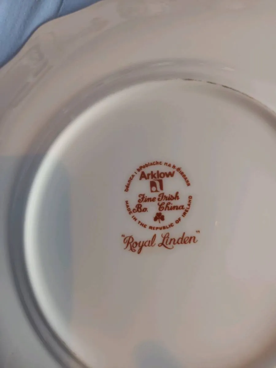 21 Piece ARKLOW  " Royal Linden" China Tea Set. - Image 3