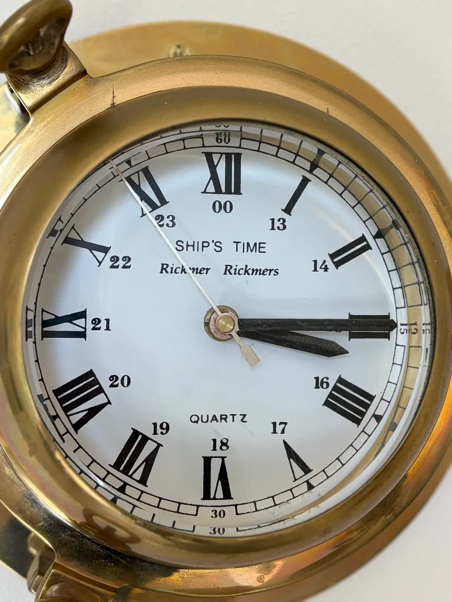 Brass Porthole Clock - Image 1