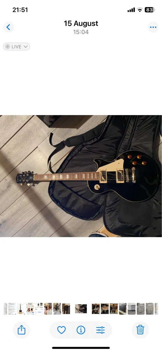 epiphone led paul standard electric guitar h - Image 2