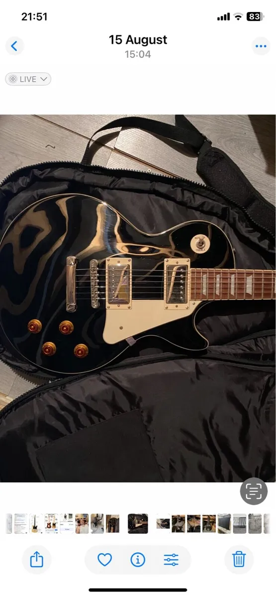 epiphone led paul standard electric guitar h - Image 3
