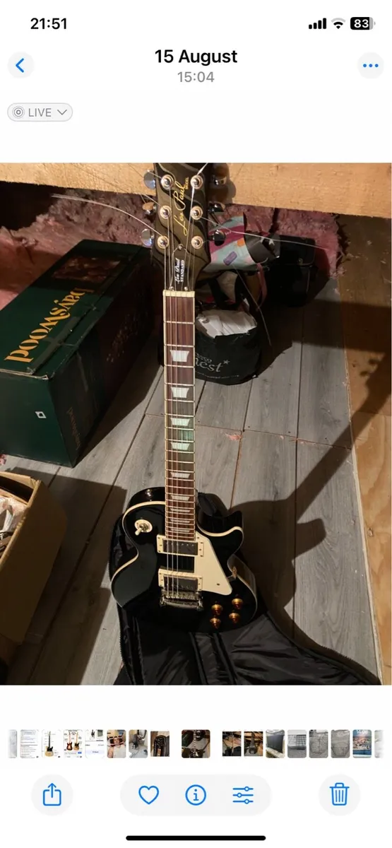 epiphone led paul standard electric guitar h - Image 4