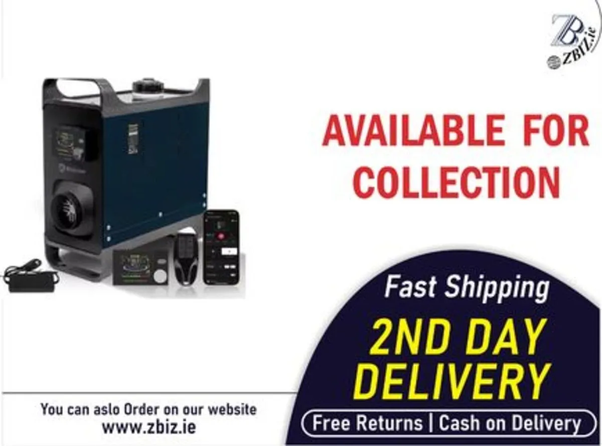 8KW 12V 24V 220V Diesel Air Heater With Bluetooth - Image 1