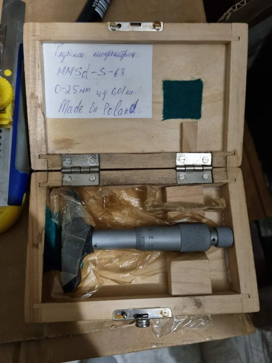Rare Depth Micrometer GM 0-25mm 0.01mm Poland - Image 1
