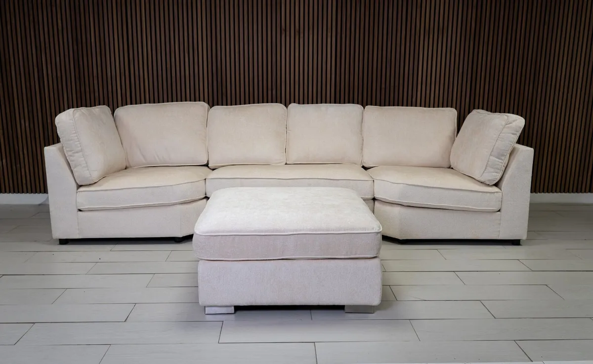U Shape Sofa With Fullback Cushions - Image 3