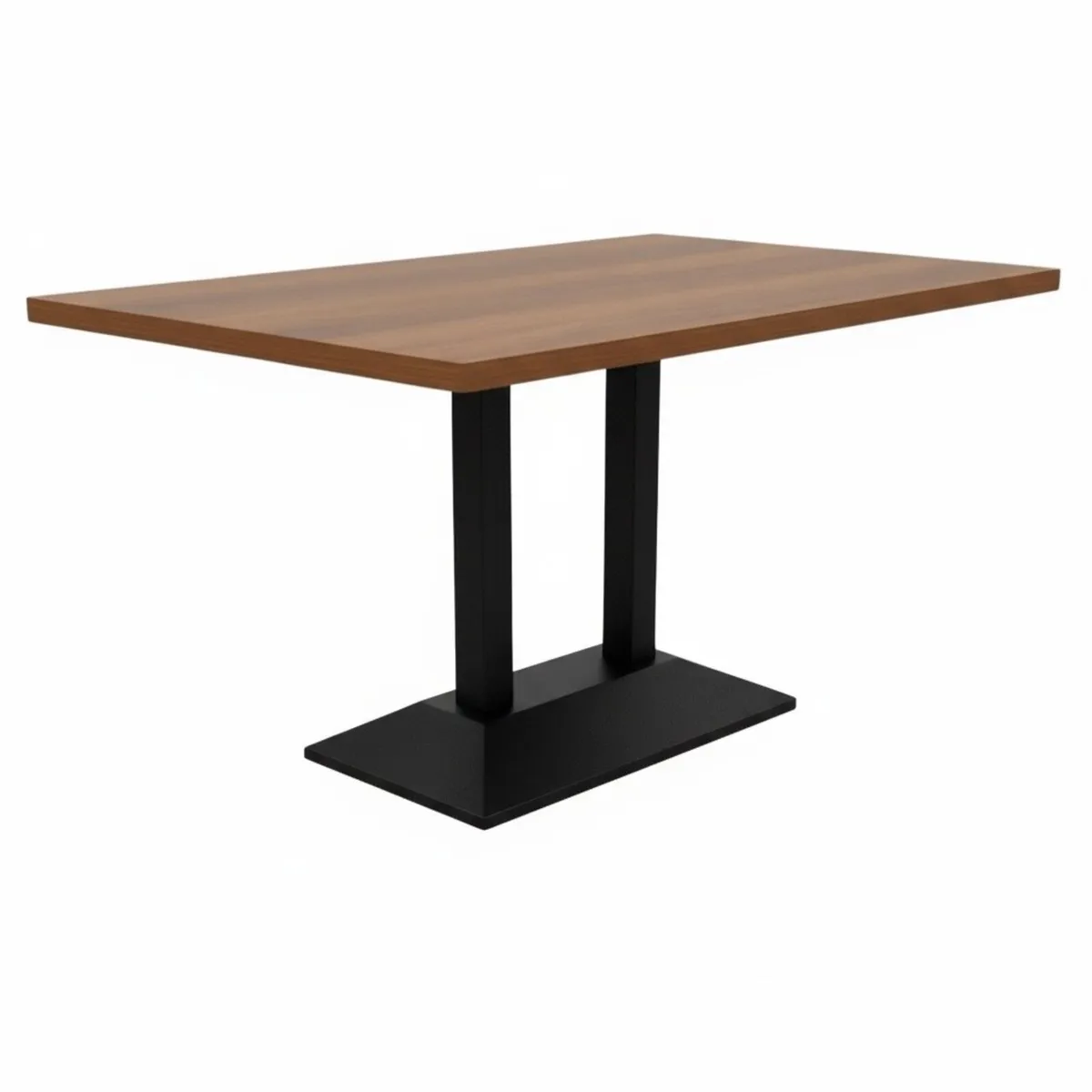 Brown Oak Laminate Restaurant Table - Image 2