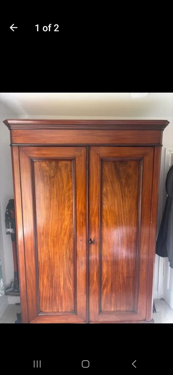 Victorian Two Door Antique Wardrobe - Image 1