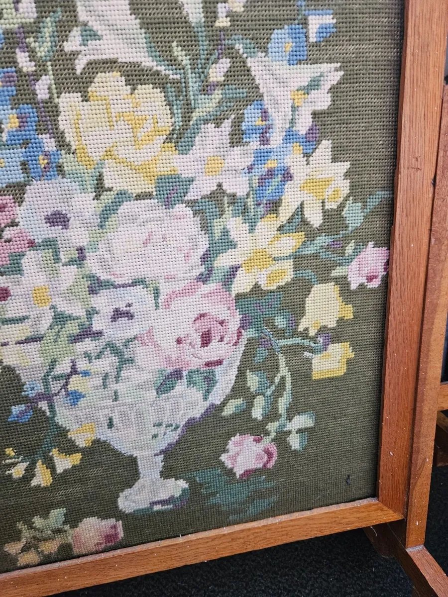 Vintage Retro Mid Century Fire Screen - Image 2