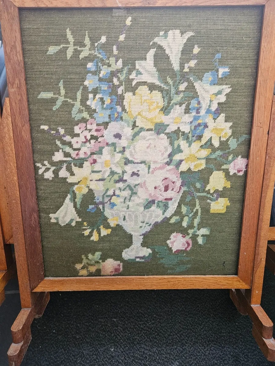 Vintage Retro Mid Century Fire Screen - Image 4