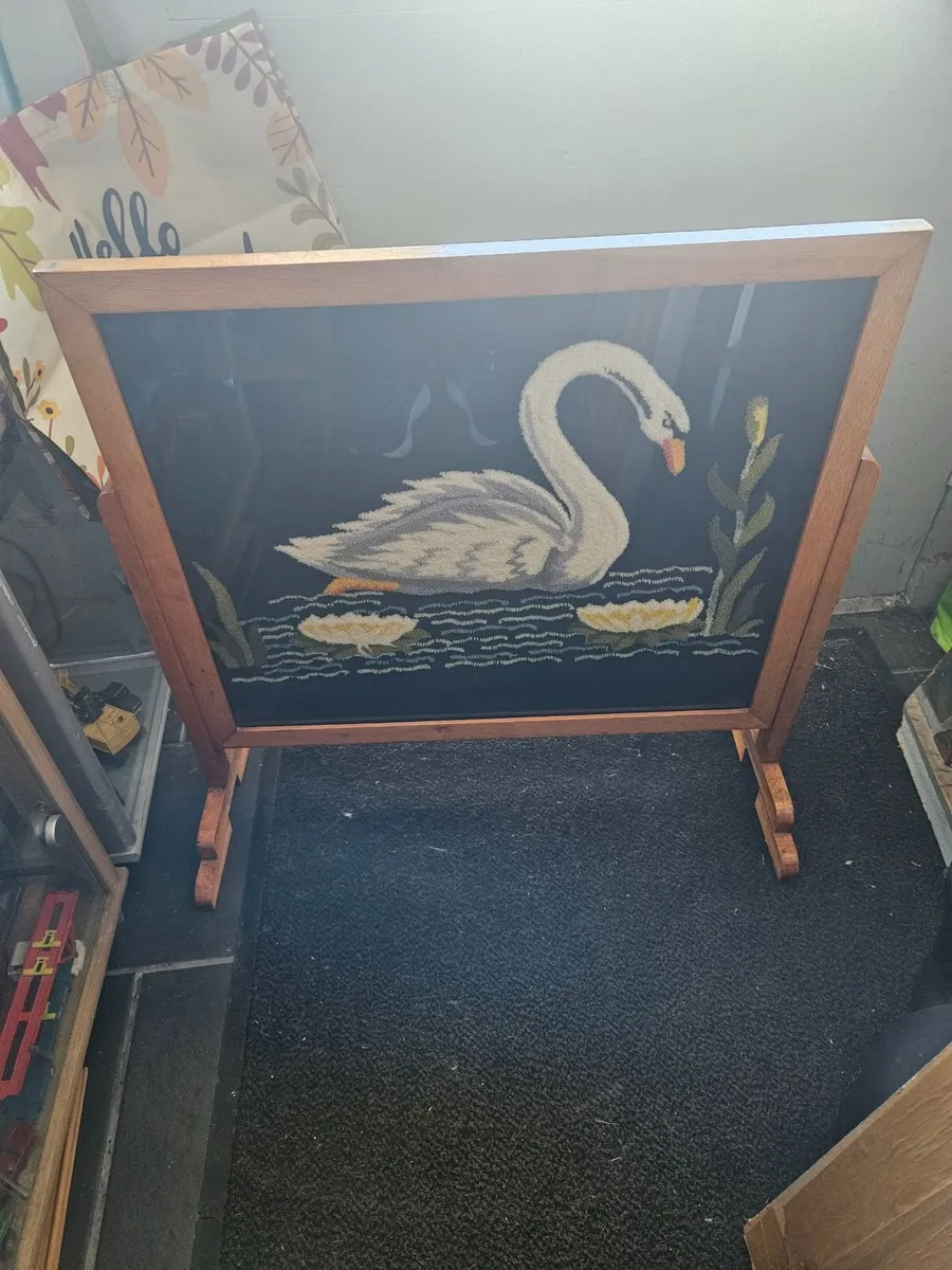 Vintage Retro Mid Century Fire Screen - Image 3