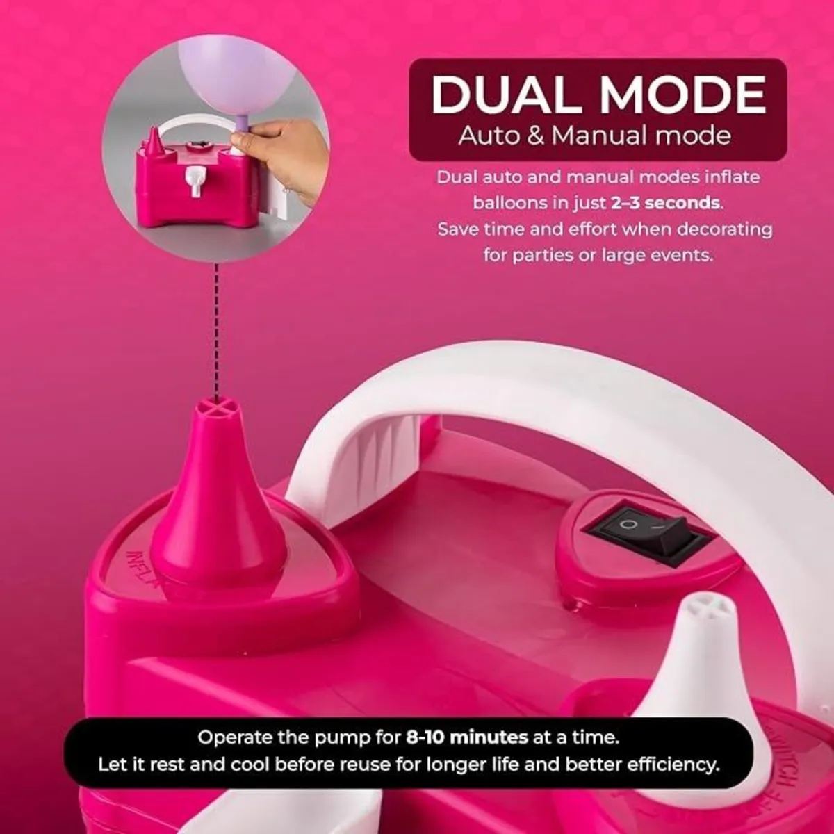 Electric Balloon Pump for Party Decorations - Image 3