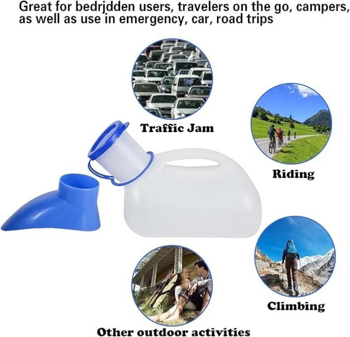 Urinal Unisex Portable Travel Toilet Bottle Set - Image 4