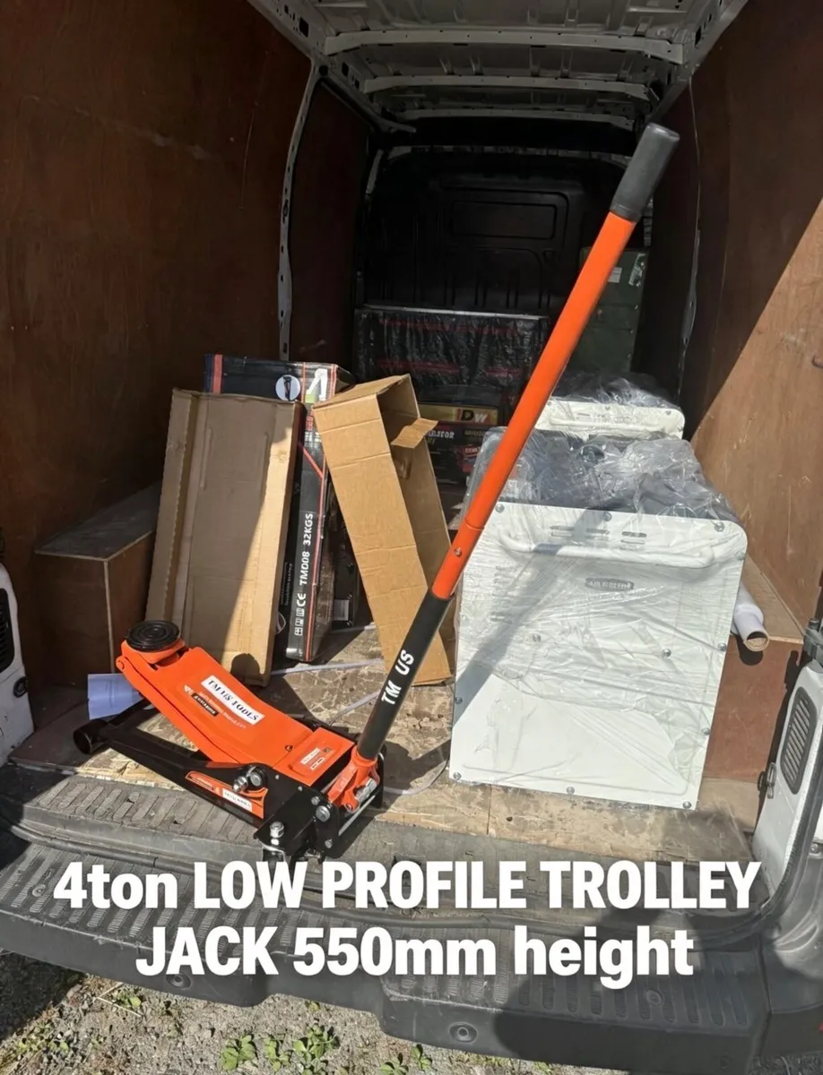 NEW 4ton LOW PROFILE TROLLEY JACK 550mm - Image 1