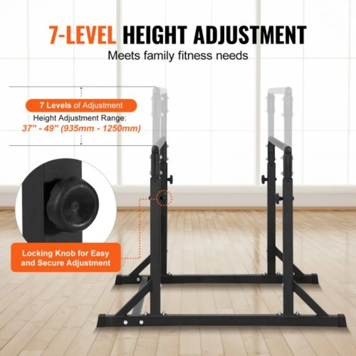 Dip Bar, 363 kg Capacity, Heave Duty Dip Stand Sta - Image 3