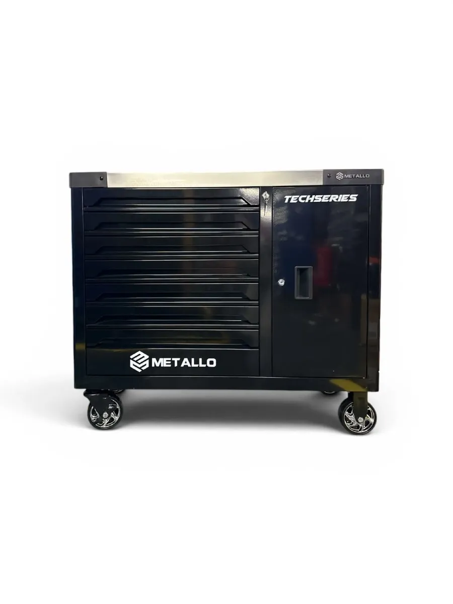 7 Drawer Tool Chest With Tools & Cabinet (Black) - Image 3