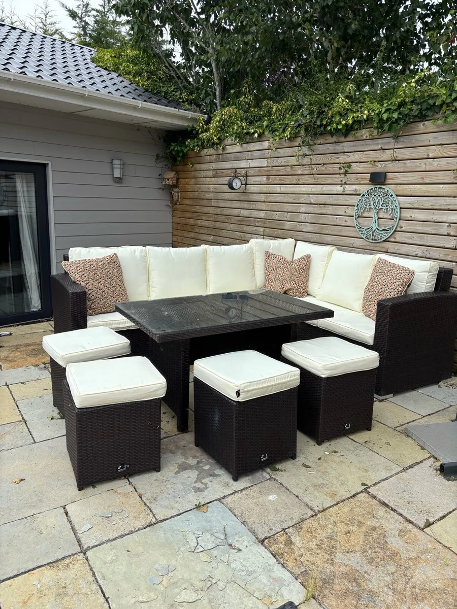 Garden rattan cube furniture - Image 2