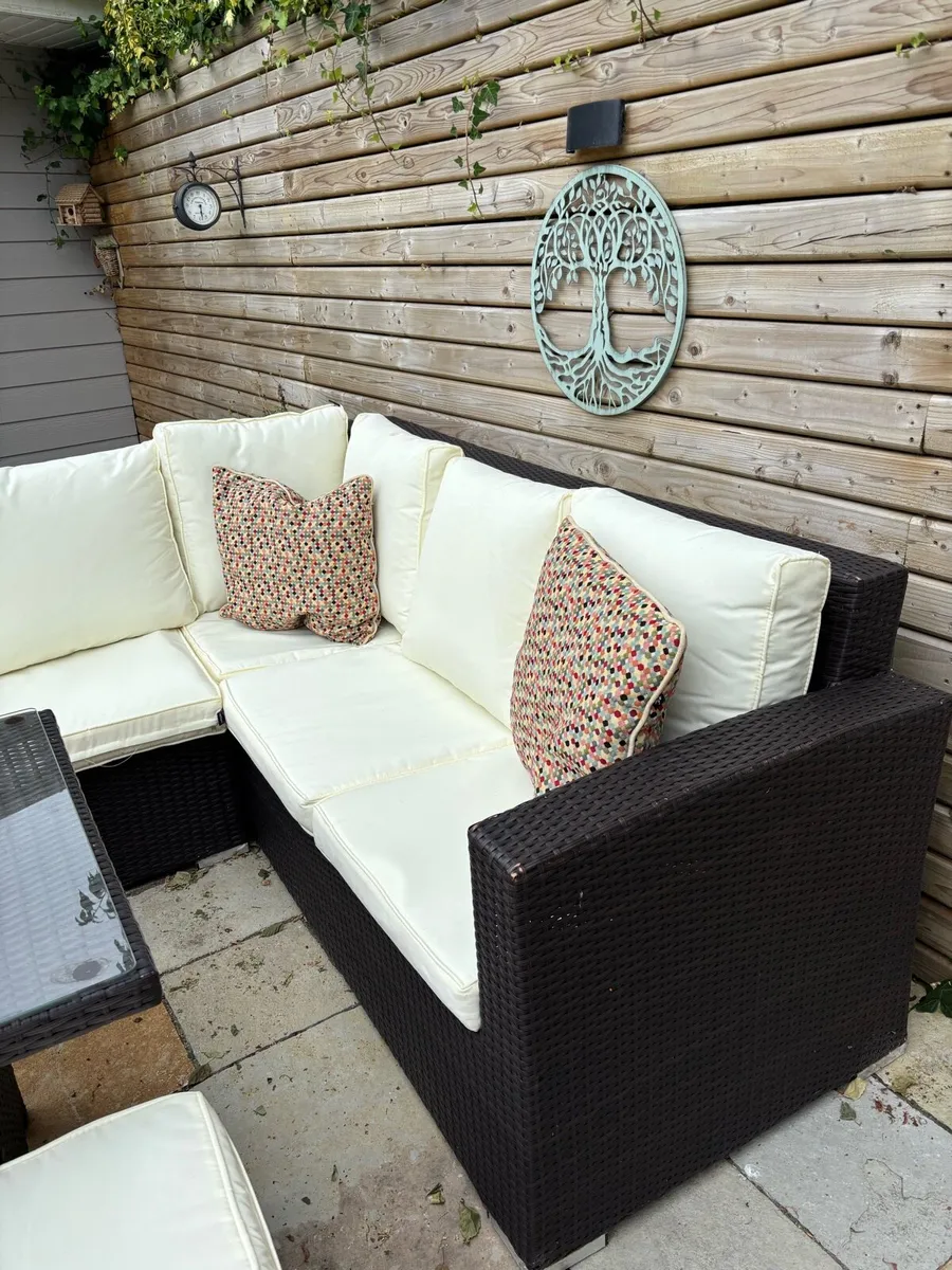 Garden rattan cube furniture - Image 3