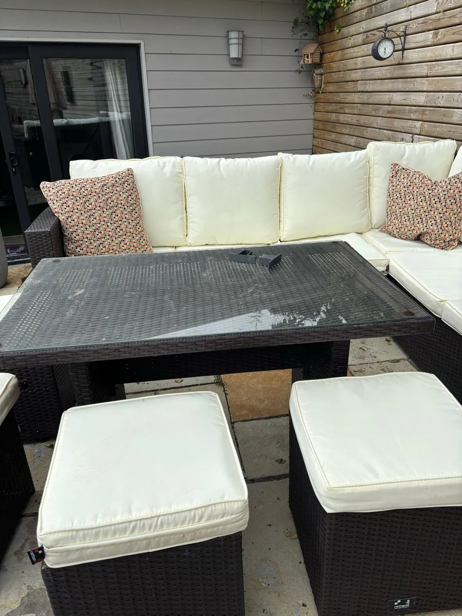 Garden rattan cube furniture - Image 4