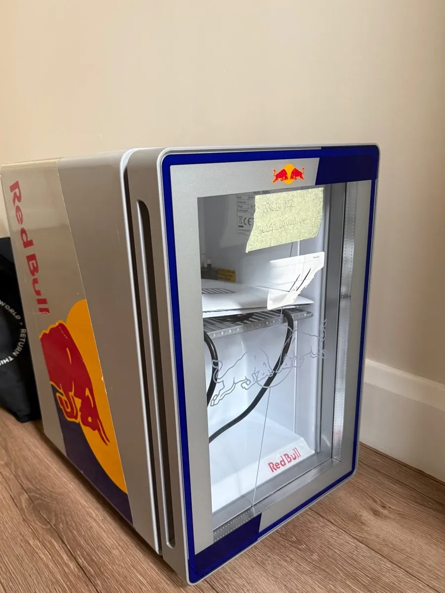 Brand new red bull fridge