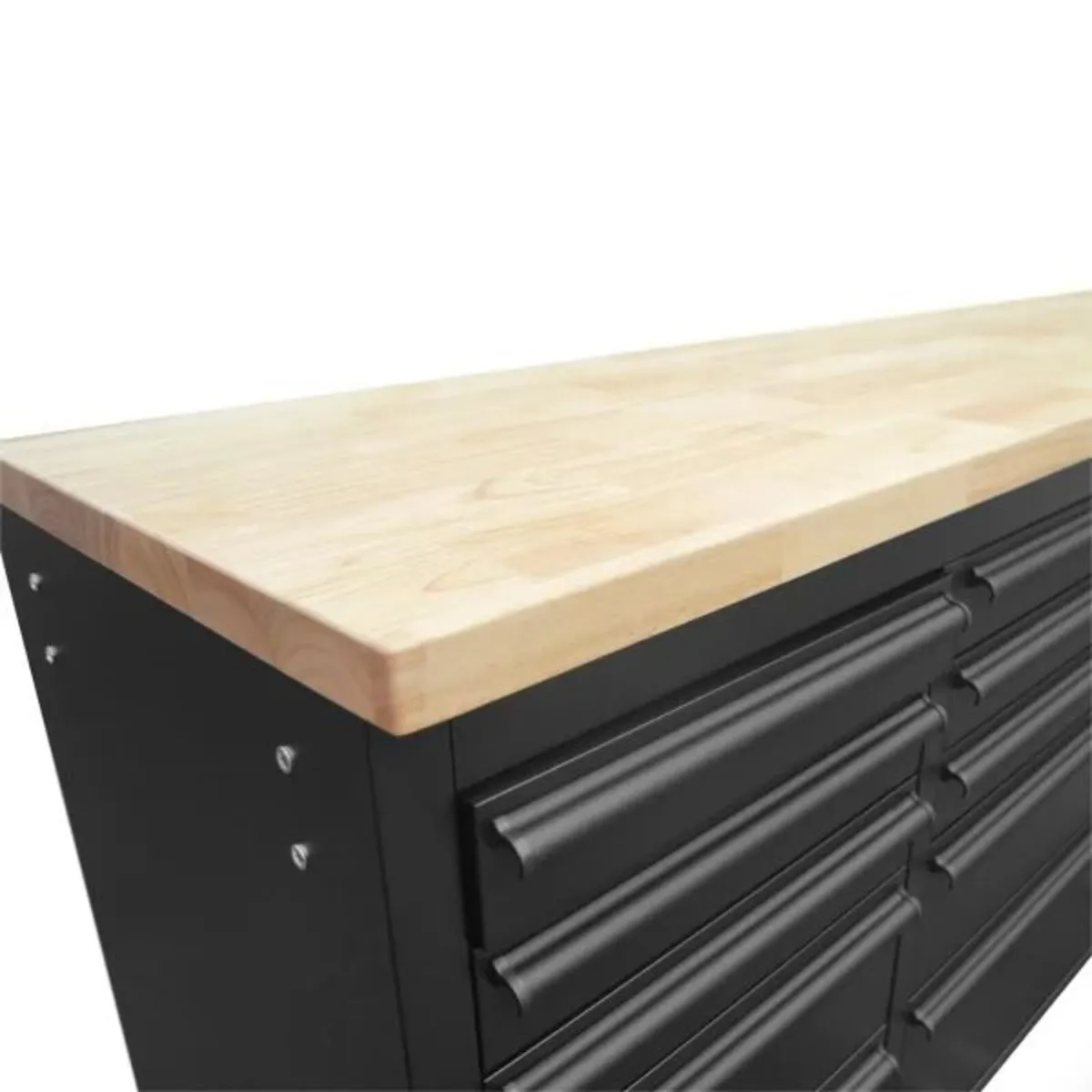 72″Black15 Drawer Workbench Tool Box Chest Cabinet - Image 1