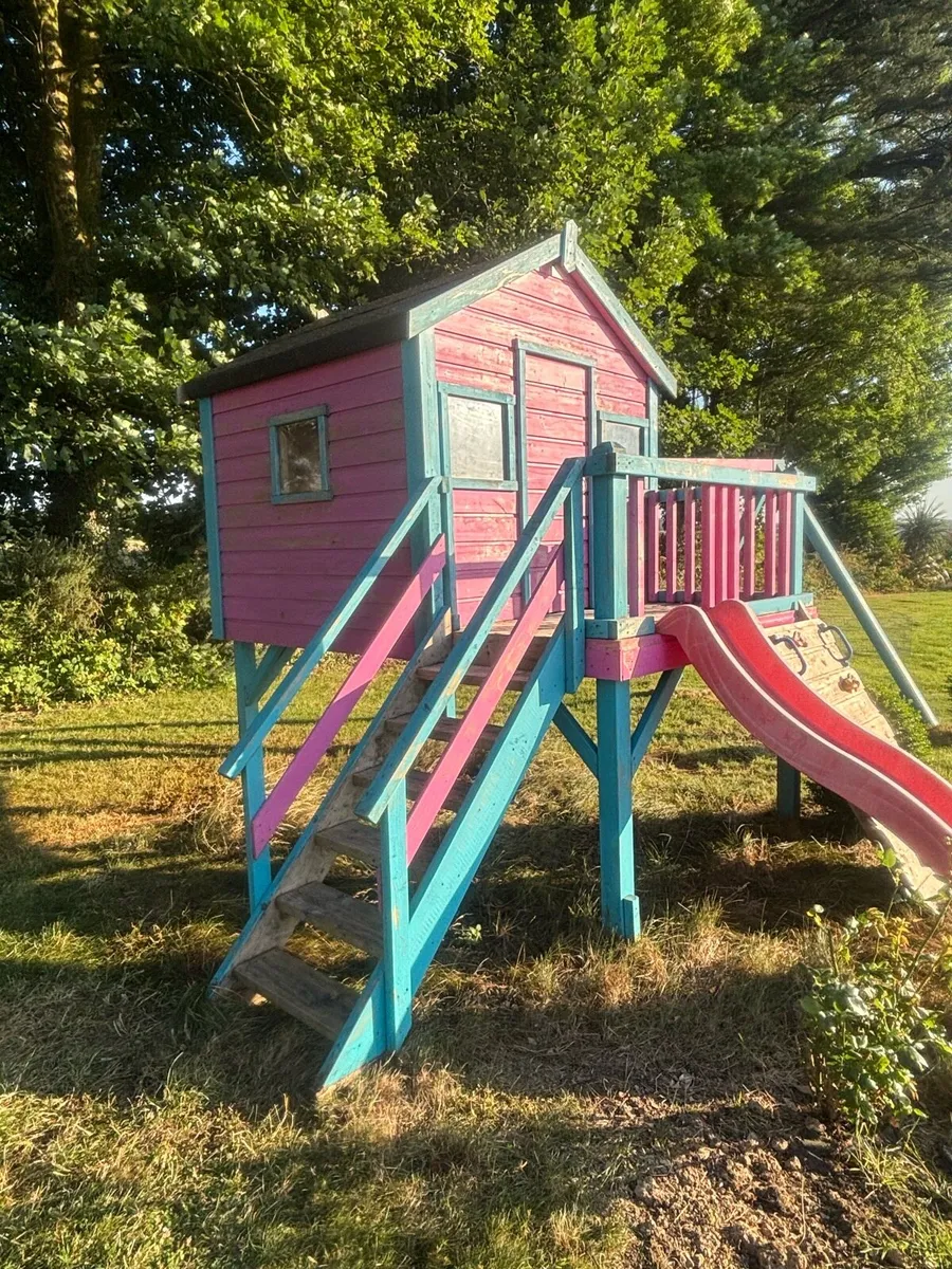 Treehouse, swings, climbing frame & slide - Image 3