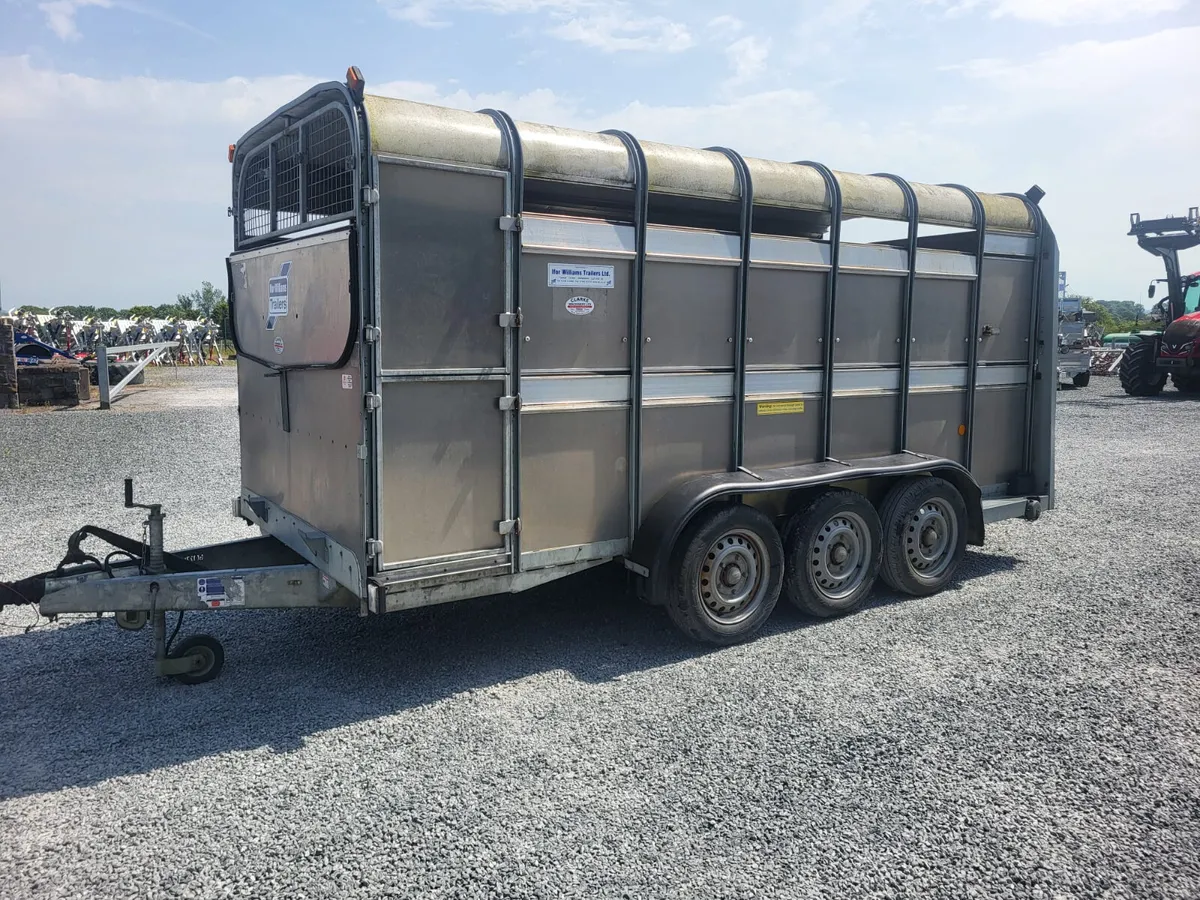 Ifor Williams 14ft Tri Axle Cattle Trailer - Image 1
