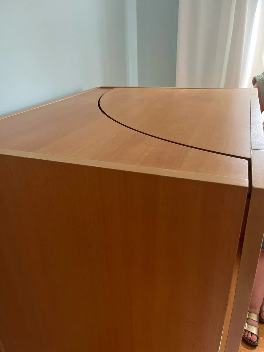 Quality Fold-Away Computer Desk / Storage Cabinet - Image 2