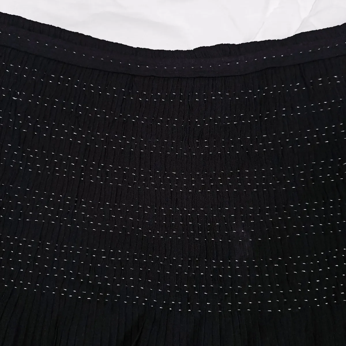 Hugo Boss Black Chiffon Silk Mini Skirt 6UK - Image 2