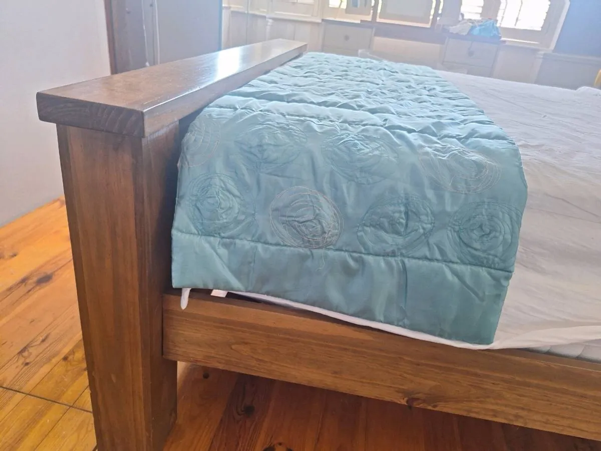 King size solid wood bed frame - Image 4