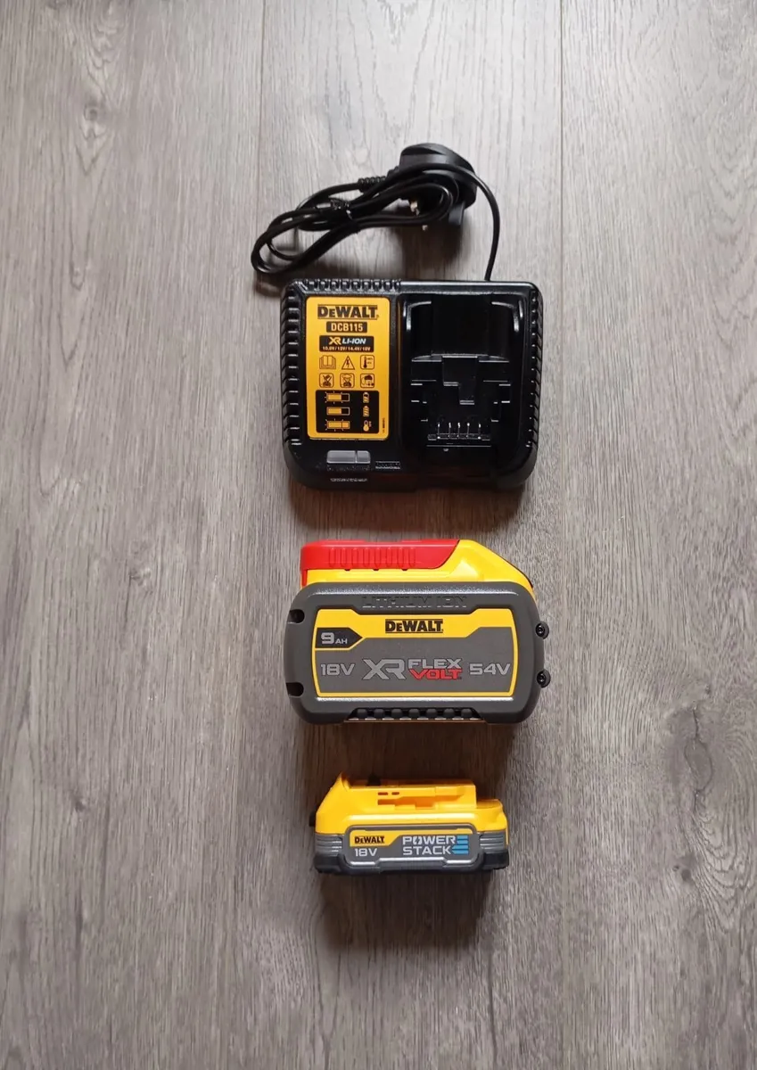 DeWalt Batteries & Charger (New) - Image 1