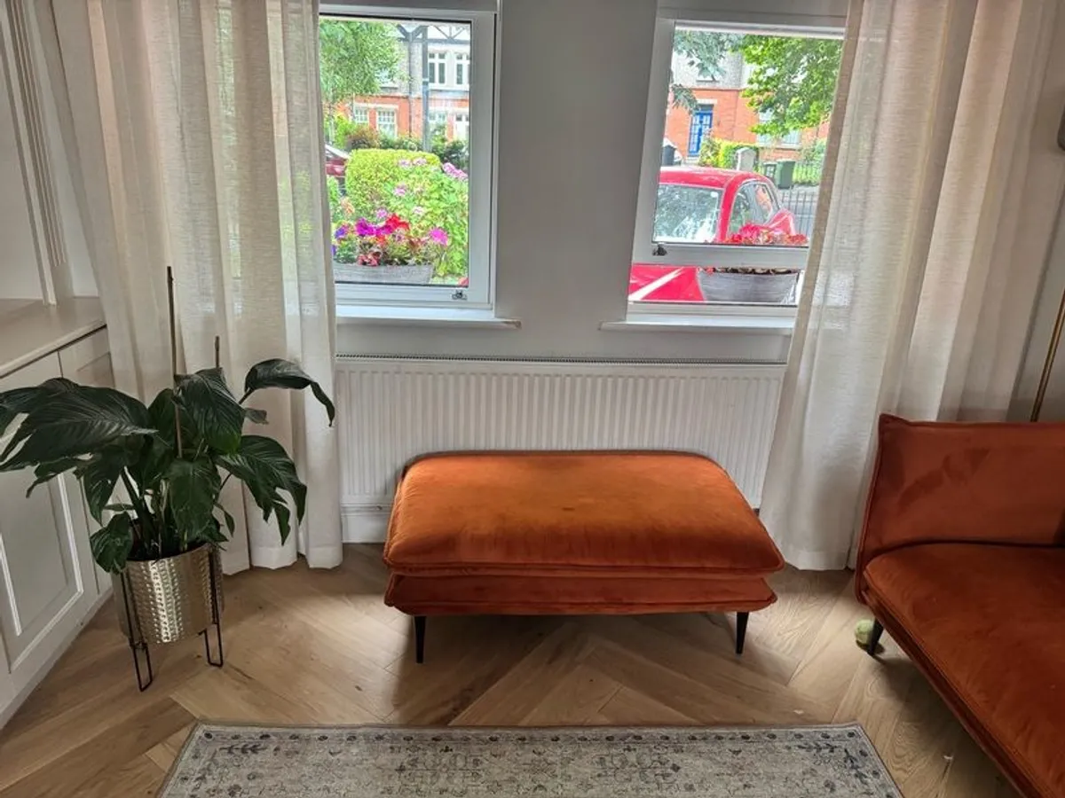 Sofa and footstool - Image 2