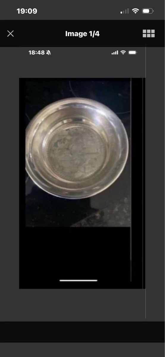 Silver plate Wine Bottle Coaster - Image 1