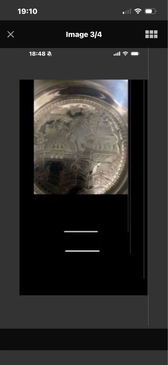 Silver plate Wine Bottle Coaster - Image 3