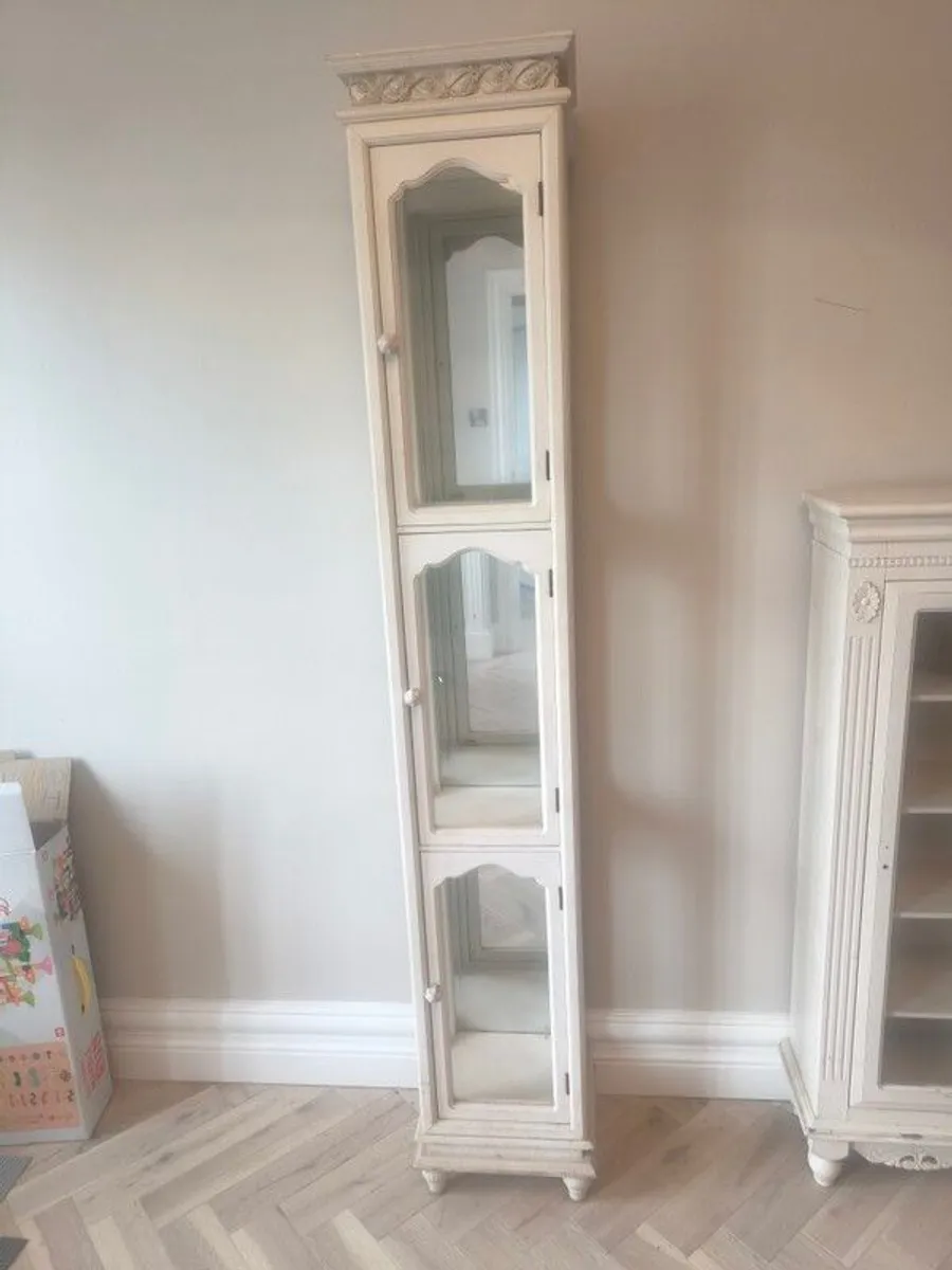 Tall antique display case - Image 1