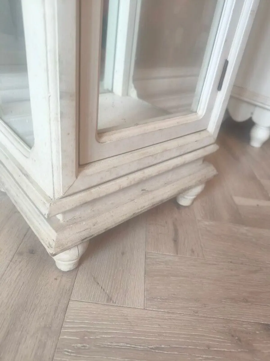 Tall antique display case - Image 3