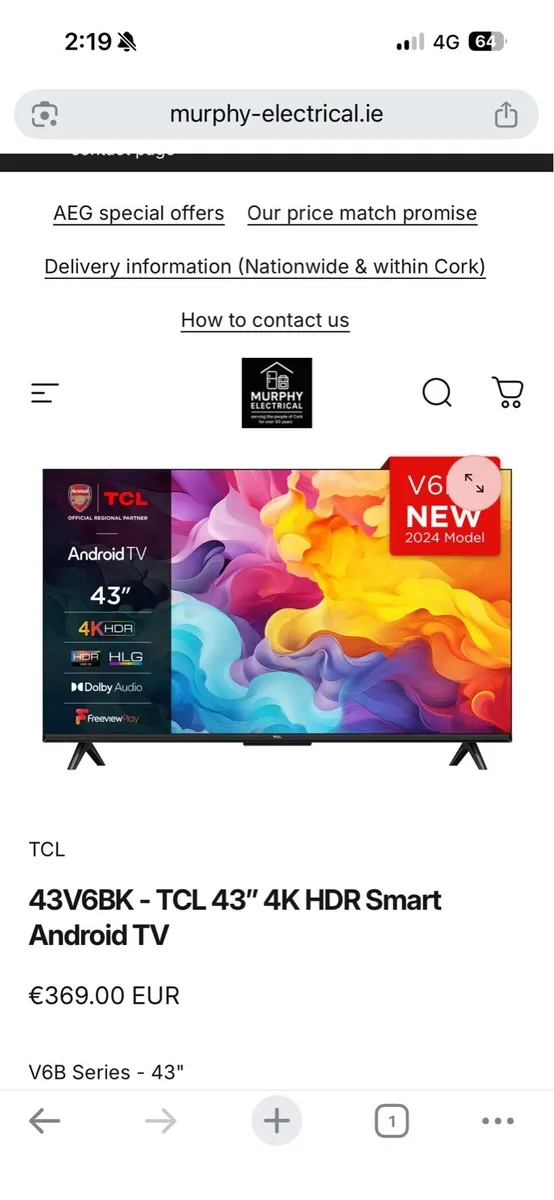 TCL 43 inch TV - Image 2