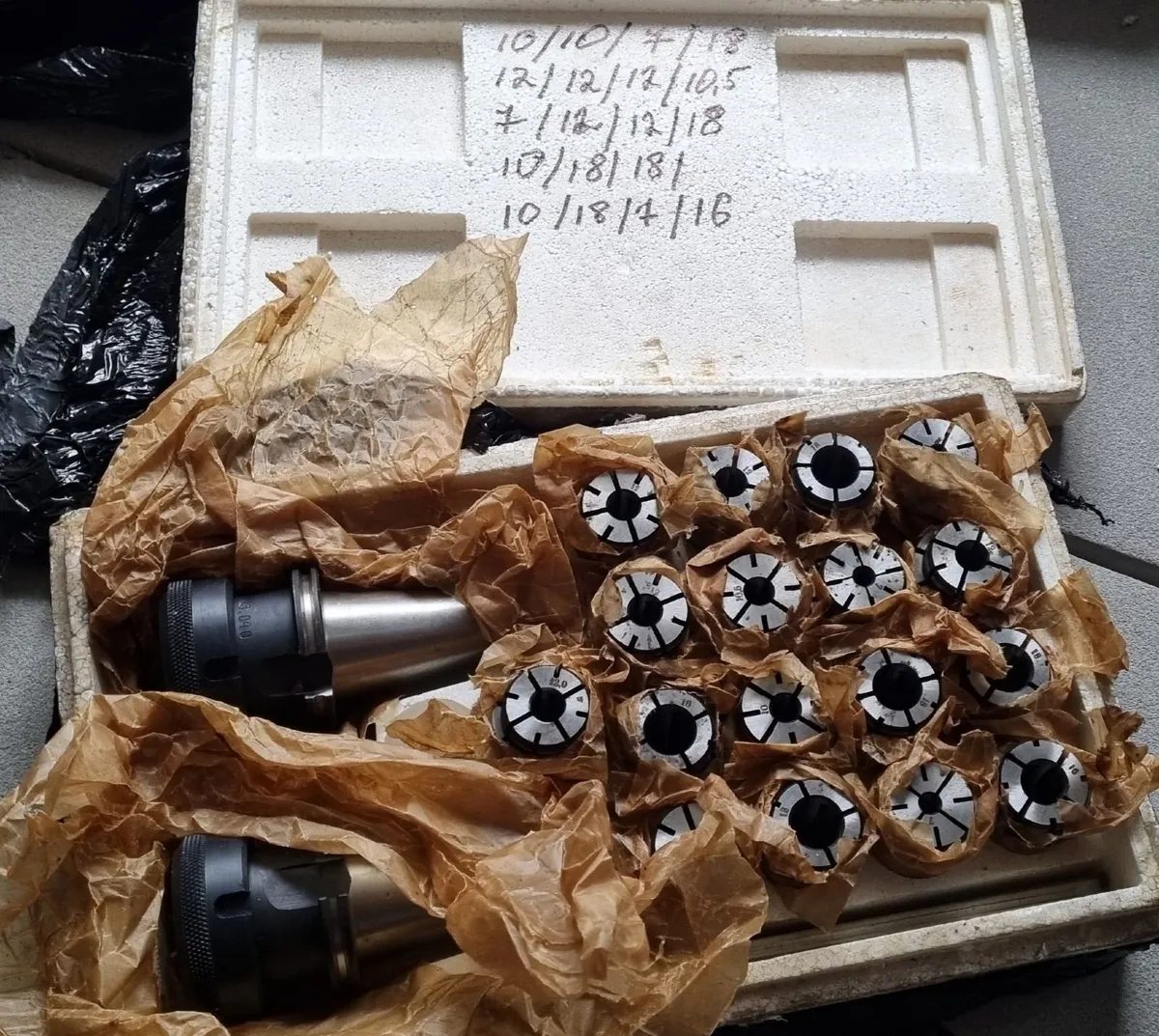 USSR NOS ISO40 Collet Chuck Set with Collets 2 - Image 1
