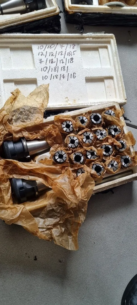 USSR NOS ISO40 Collet Chuck Set with Collets 2 - Image 3