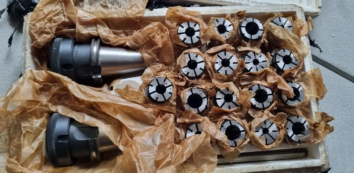 USSR NOS ISO40 Collet Chuck Set with Collets 2 - Image 4