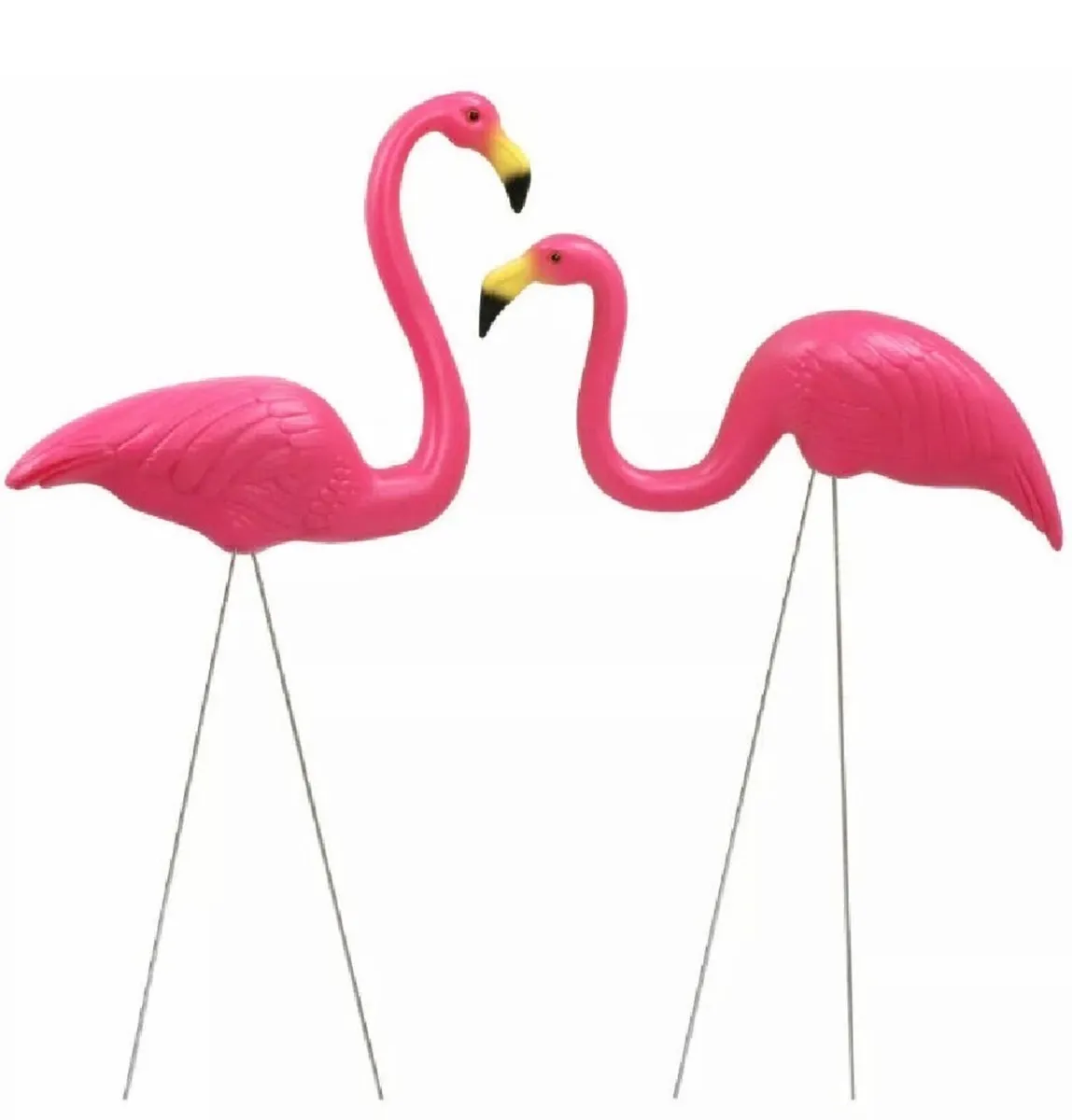 Set of 2 or 4 Lawn Flamingos Garden Ornaments NEW - Image 3