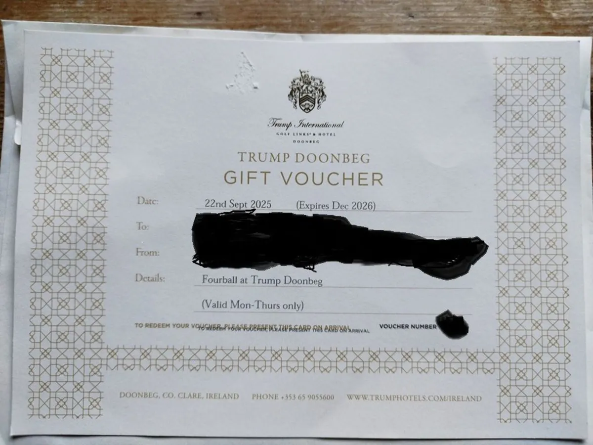 4-Ball Golf Voucher – Doonbeg Trump International