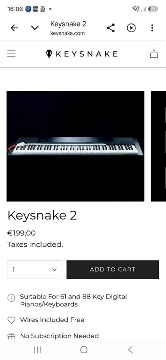 piano keysnake2 - Image 1