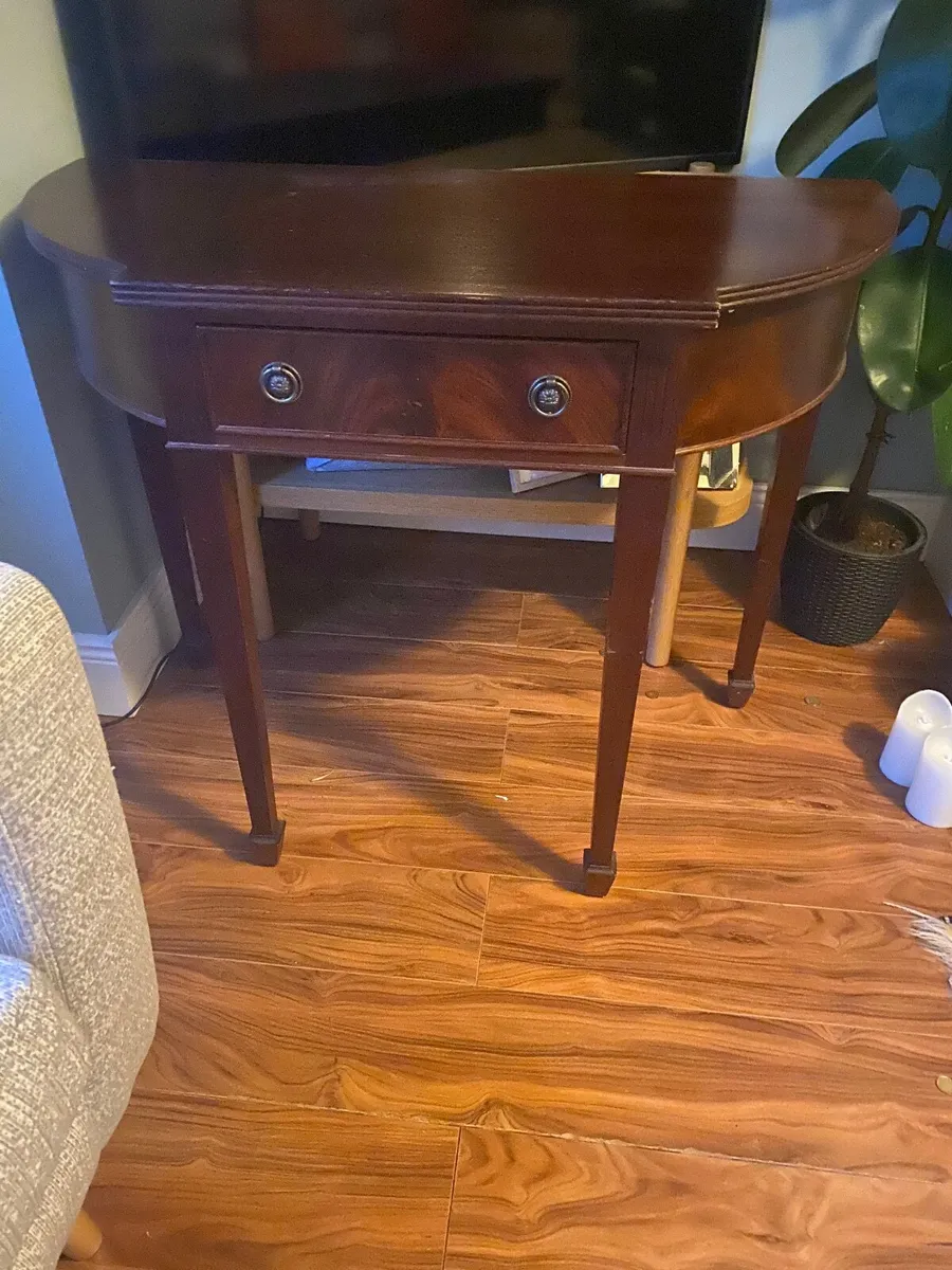 Antique mahogany side table - Image 3
